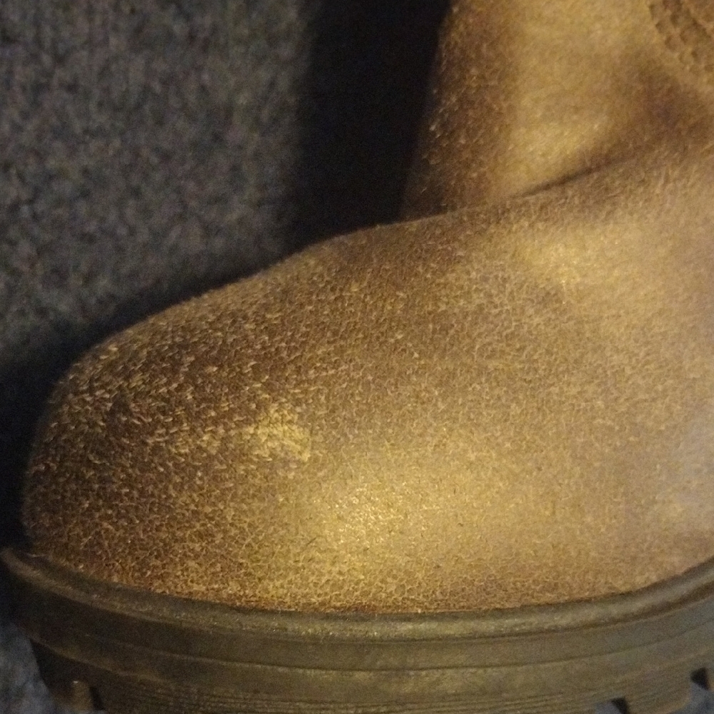 Mossimo Supply Co. Tan Heeled Boots with Knit Detail - Picture 6 of 8